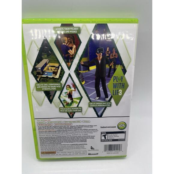 The Sims 3 (Microsoft Xbox 360, 2010) - CIB - TESTED - Picture 3 of 7